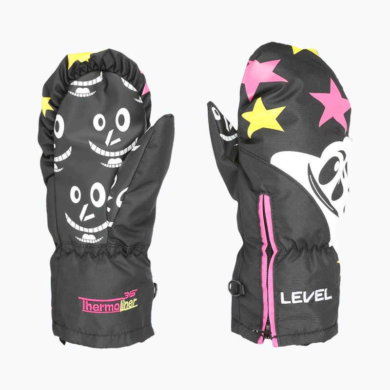 Rękawice narciarskie dziecięce Level Lucky Mitt ninja pink 7