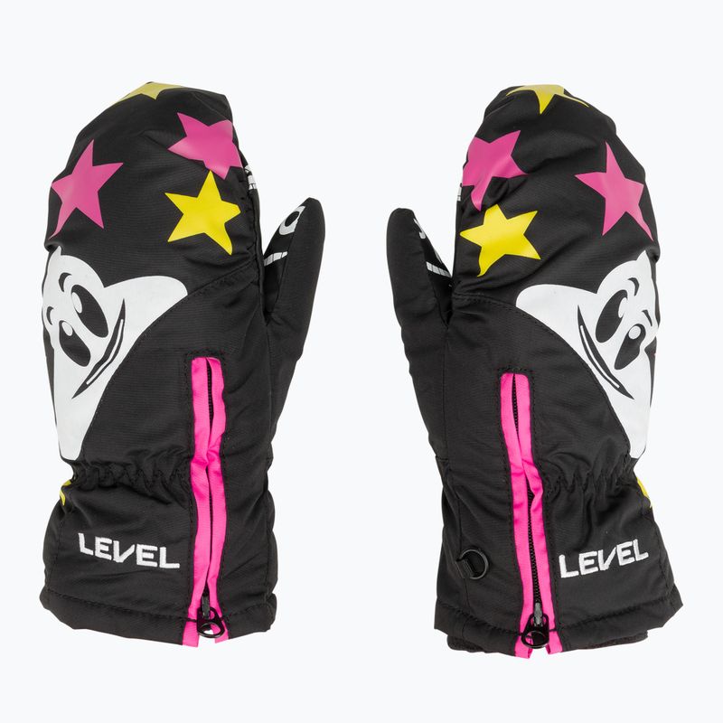 Rękawice narciarskie dziecięce Level Lucky Mitt ninja pink 4