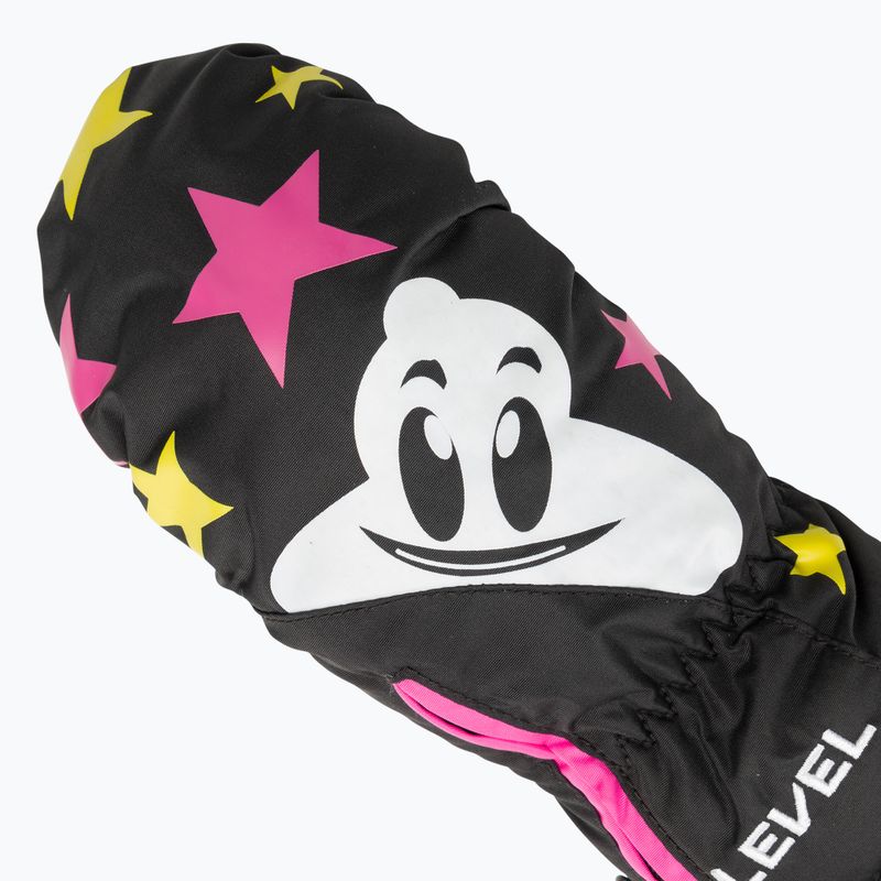Rękawice narciarskie dziecięce Level Lucky Mitt ninja pink 5