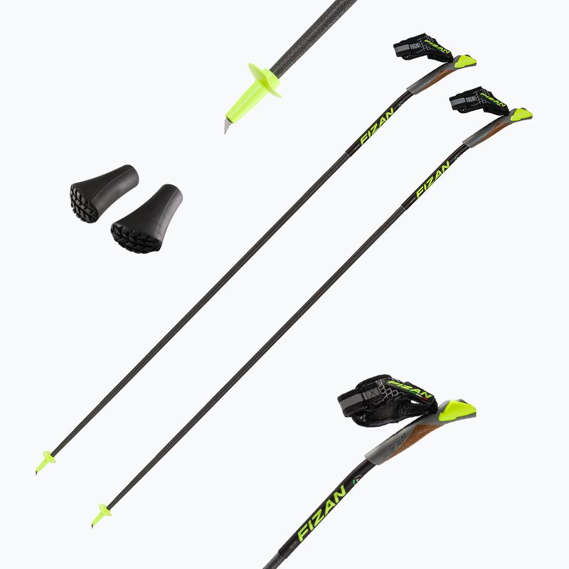 Kije nordic walking Fizan Carbon 3K Impulse S23 black 4