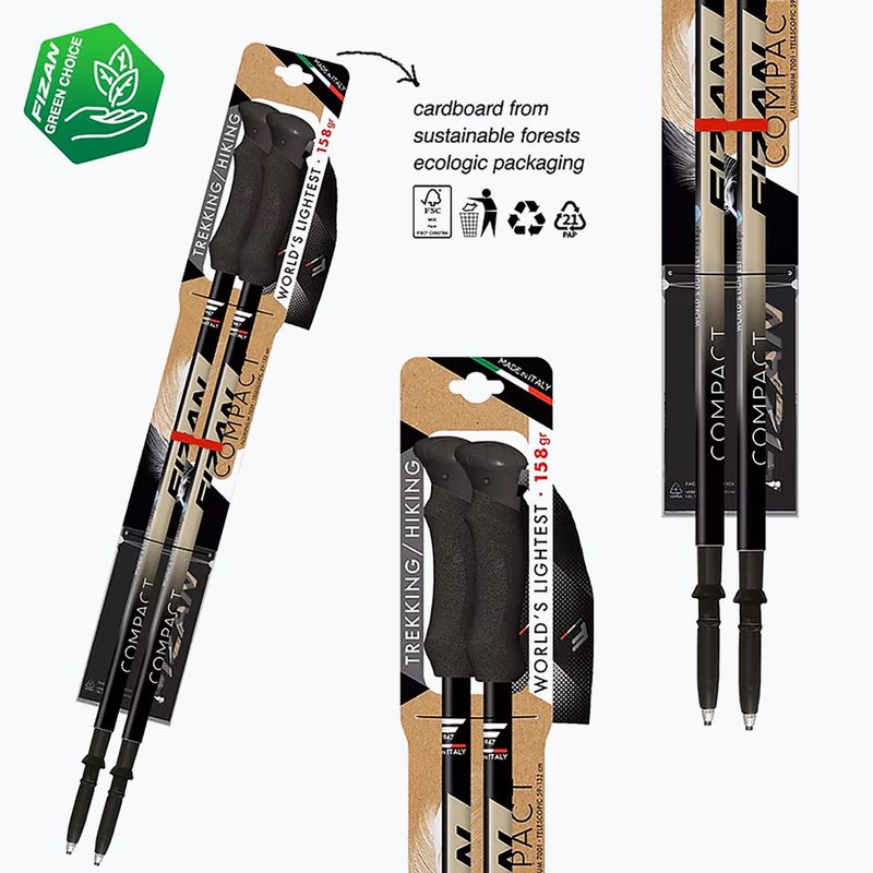 Kije trekkingowe Fizan Compact beige 9