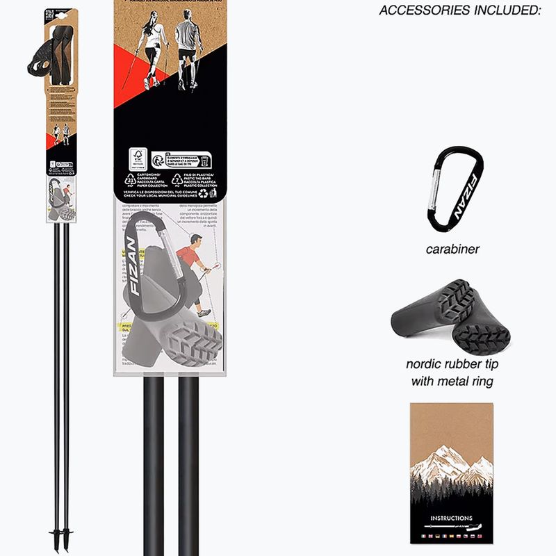 Kije nordic walking Fizan Tekno Race yellow 11