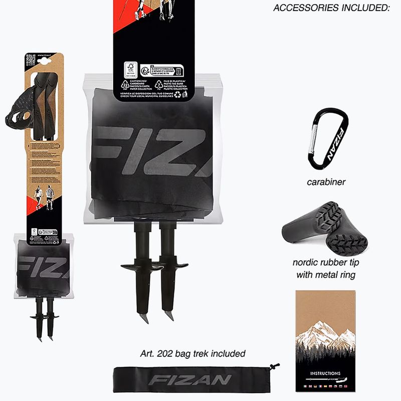 Kije nordic walking Fizan R-evolution grey/ocean 12