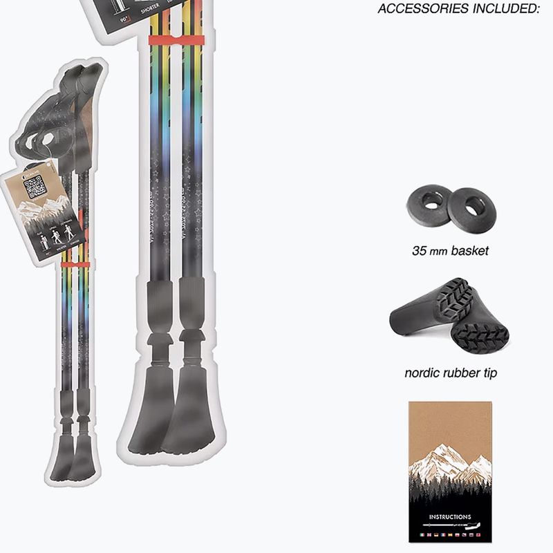 Kije nordic walking dziecięce Fizan Speed JR rainbow 11