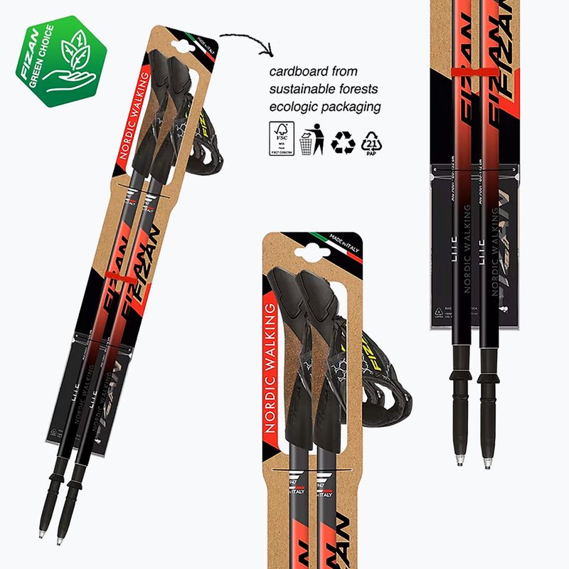 Kije nordic walking Fizan Lite coral 8