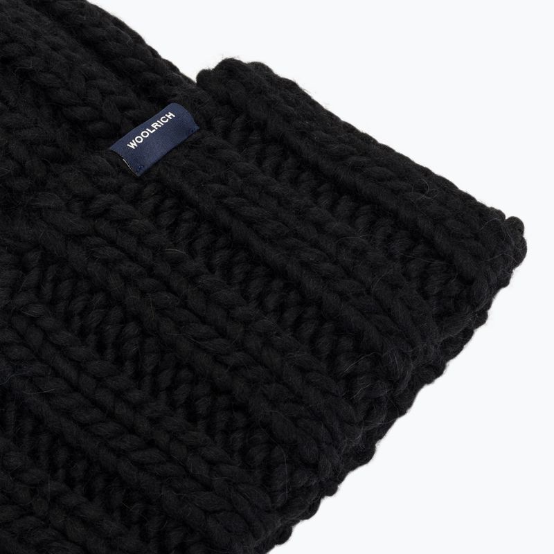 Czapka zimowa damska Woolrich Chunky Beanie 2026 black 3