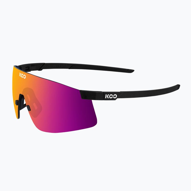 Okulary przeciwsłoneczne Koo Nova black matt/fuchsia mirror