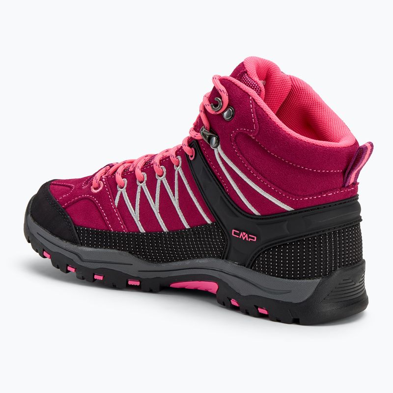 Buty trekkingowe juniorskie CMP Rigel Mid berry/pink fluo 3
