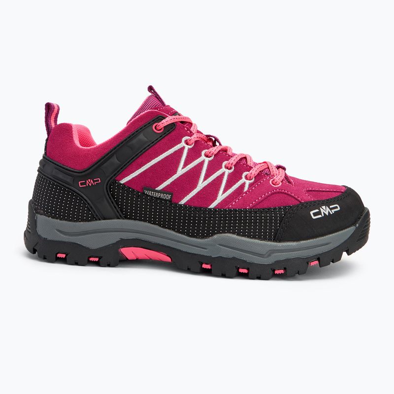 Buty trekkingowe juniorskie CMP Rigel Low Wp berry/pink fluo 2