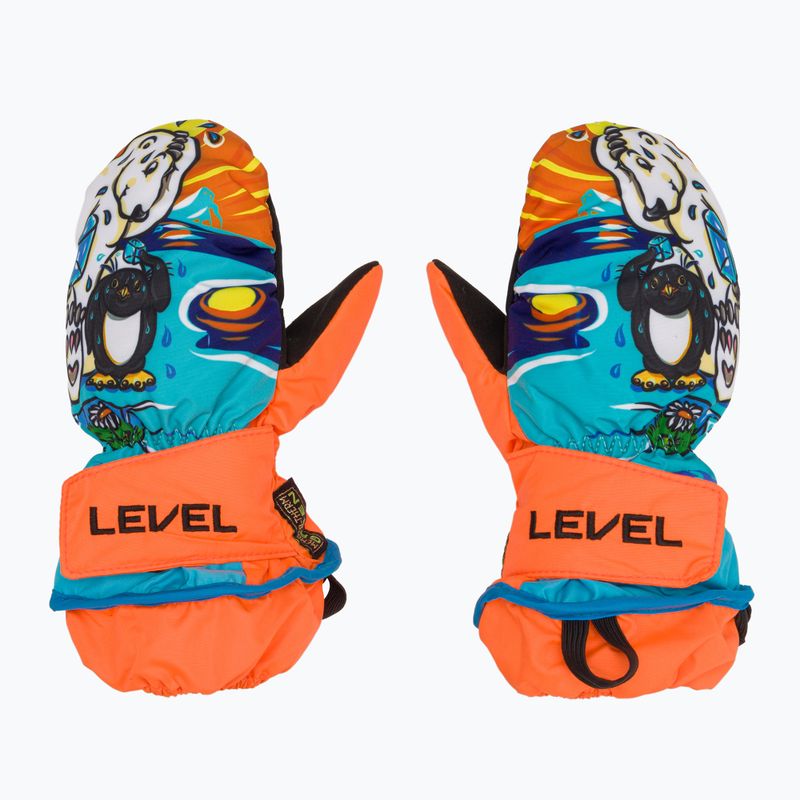 Rękawice narciarskie dziecięce Level Animal orange 2