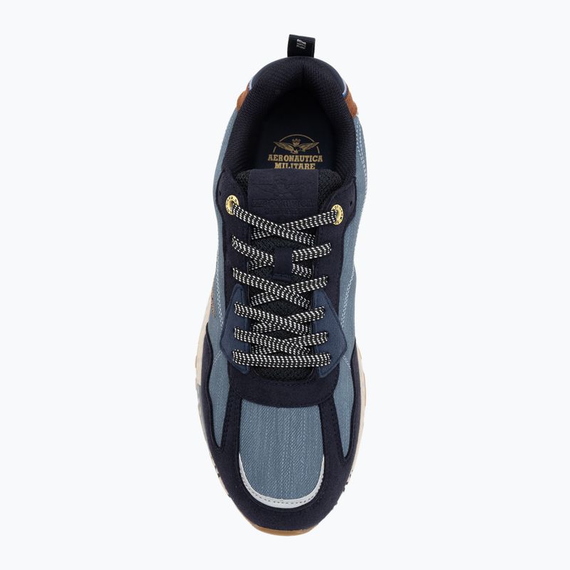 Buty męskie Aeronautica Militare 252SC0276UCT03380 multicolor jeans/marrone 5