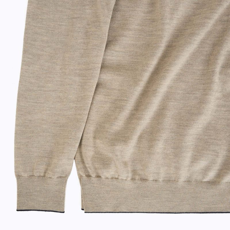 Sweter męski Aeronautica Militare 1/2 Zip sand melange 3