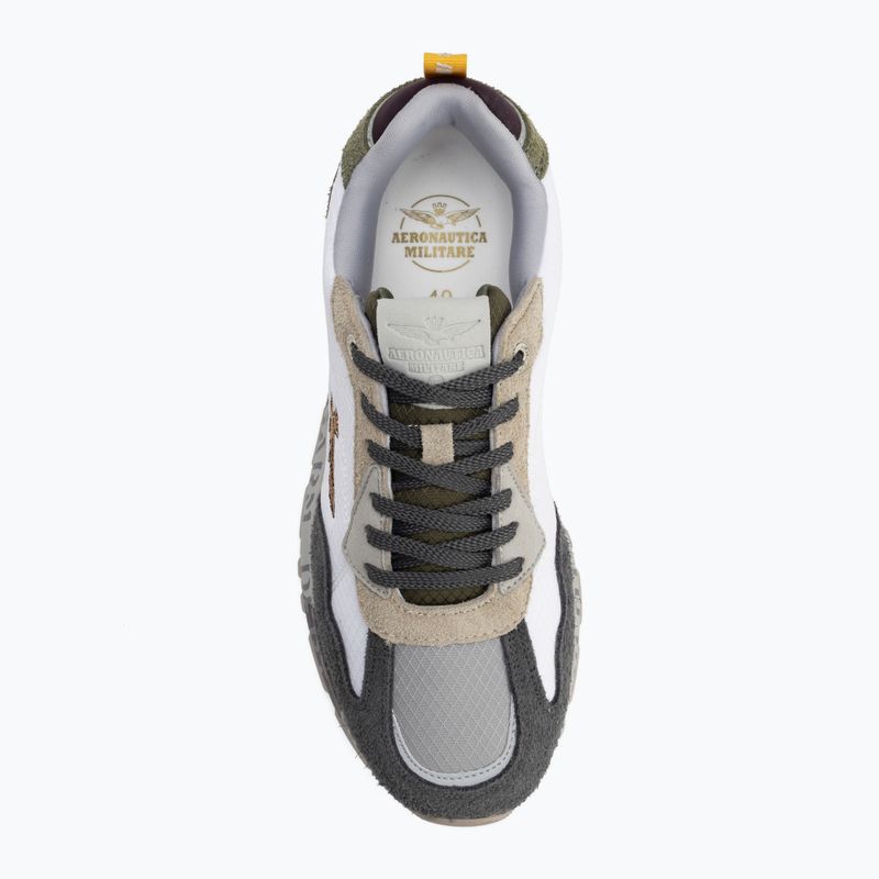 Buty męskie Aeronautica Militare SC0276UCT03546 off white/verde/marrone/grigio 5