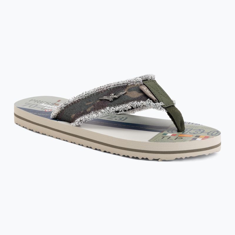 Japonki męskie Aeronautica Militare SC0310UCT03593 camouflage verde