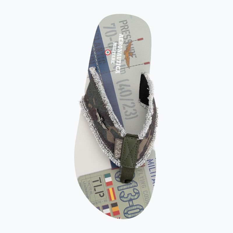 Japonki męskie Aeronautica Militare SC0310UCT03593 camouflage verde 5