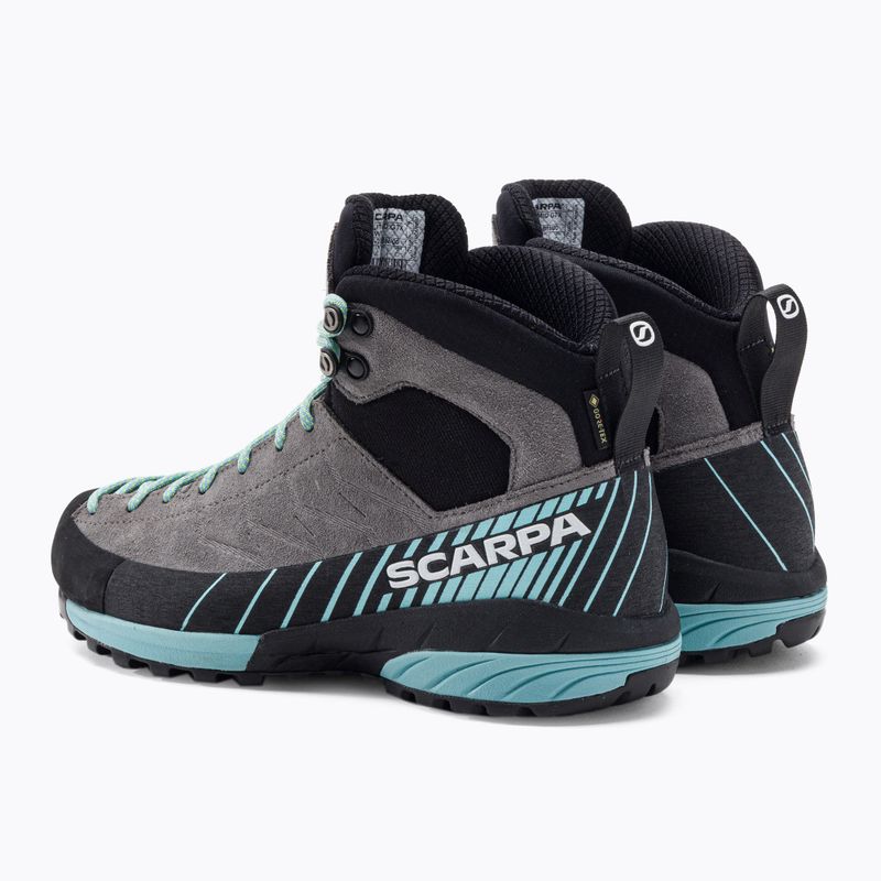 Buty podejściowe damskie SCARPA Mescalito Mid GTX midgray/aqua 3