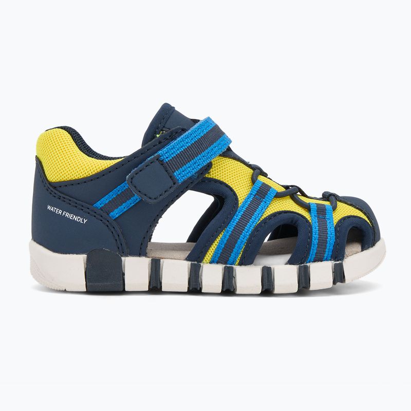 Sandały dziecięce Geox Iupidoo navy/fluo yellow 2