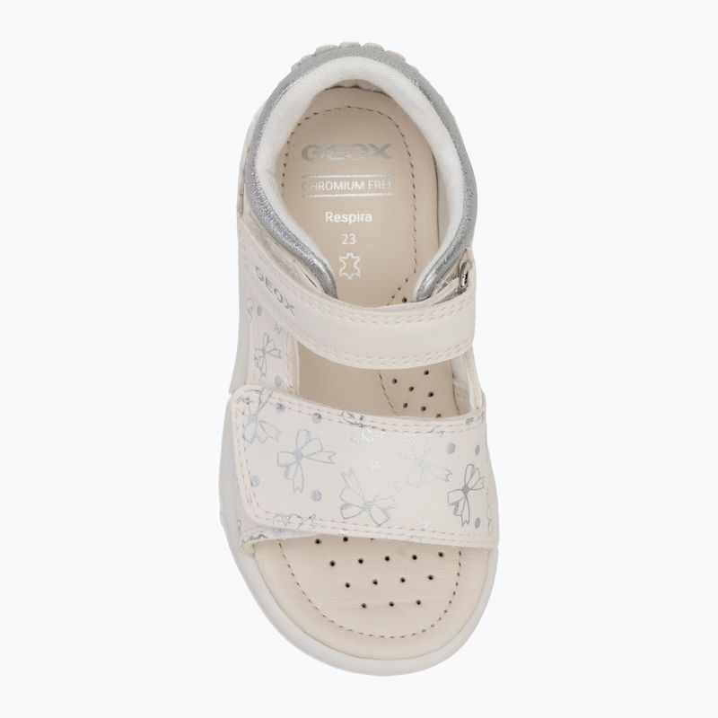 Sandały dziecięce Geox Zapito white/silver 5