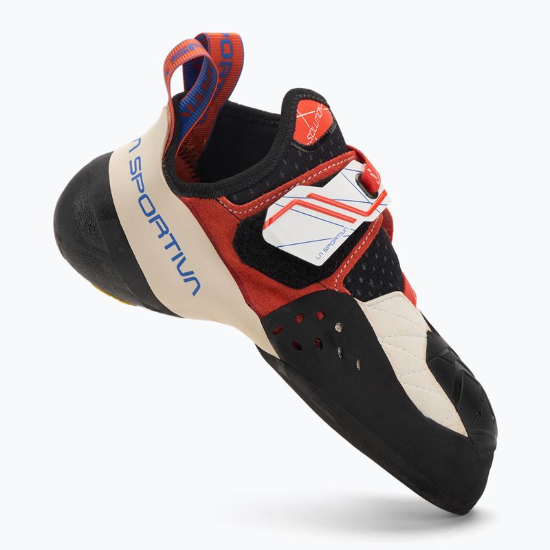 Buty wspinaczkowe damskie La Sportiva Solution white/lily orange Solution ZFCS057W00O03 2