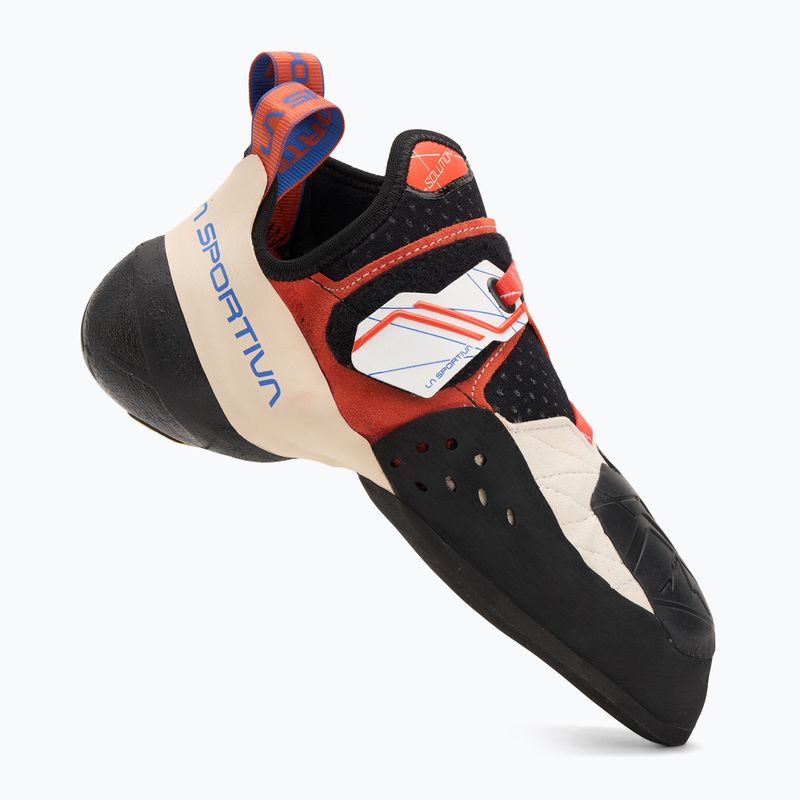 Buty wspinaczkowe damskie La Sportiva Solution white/lily orange 2