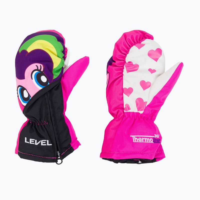 Rękawice narciarskie dziecięce Level Lucky Mitt 2021 pk rainbow