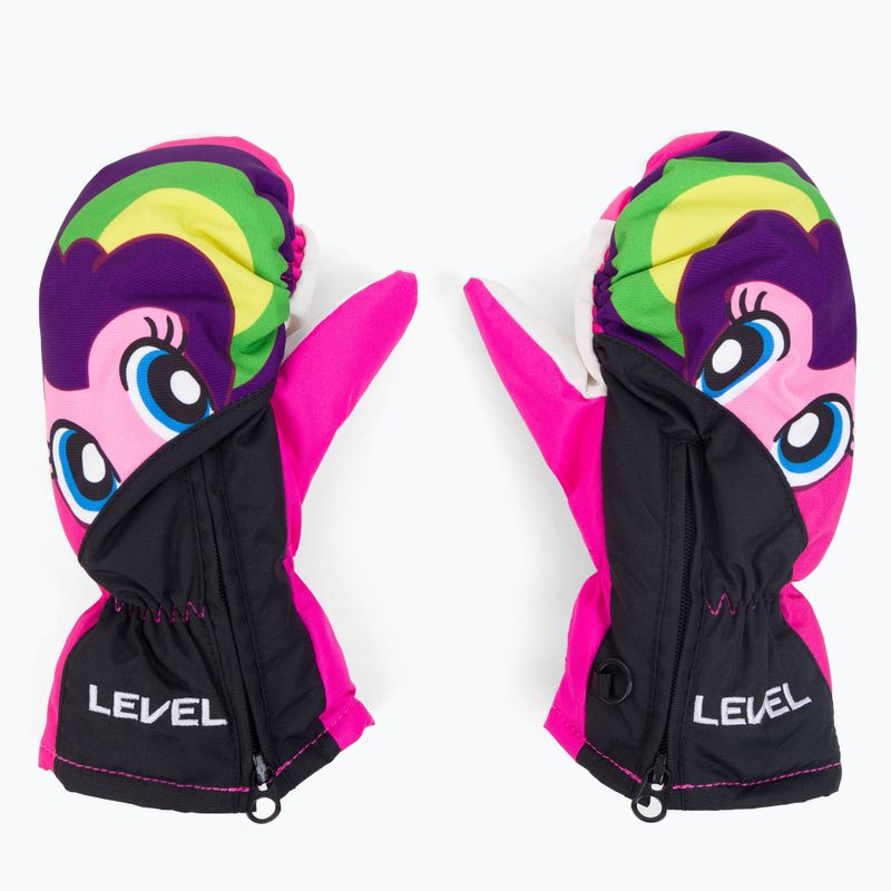 Rękawice narciarskie dziecięce Level Lucky Mitt 2021 pk rainbow 4