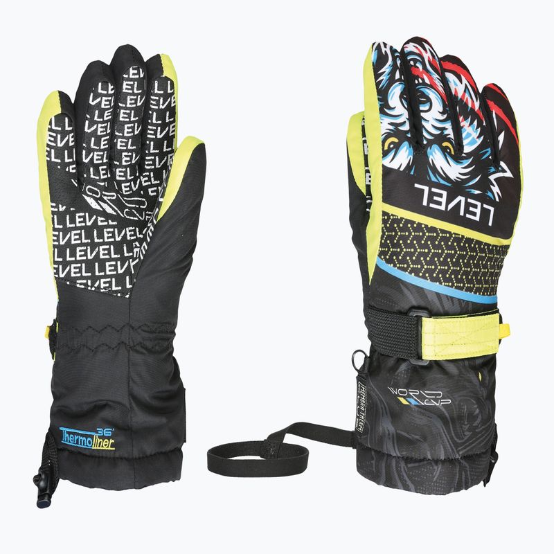 Rękawice snowboardowe dziecięce Level Junior ninja black