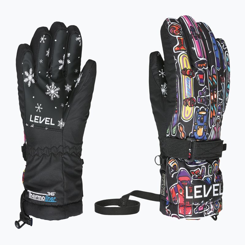 Rękawice snowboardowe dziecięce Level Junior purple