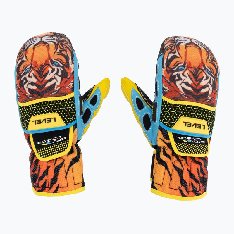 Rękawice narciarskie dziecięce Level Worldcup Jr Cf Mitt orange 2