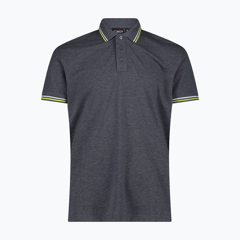 Koszulka polo męska CMP 34D5987 black/blue