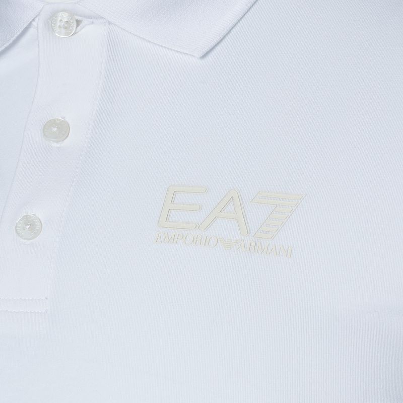 Koszulka męska EA7 Emporio Armani Train Visibility Polo white 3