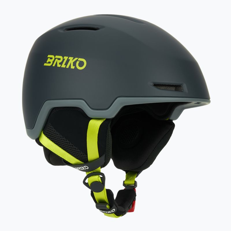 Kask narciarski Briko Aran matt shark gray/light gray/electric lime