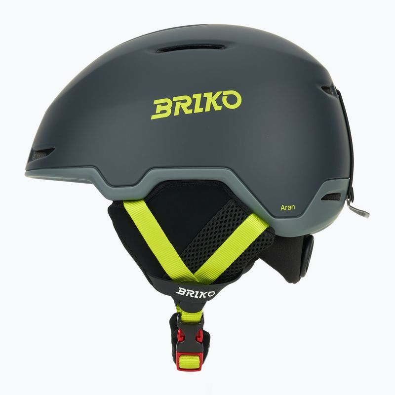 Kask narciarski Briko Aran matt shark gray/light gray/electric lime 3