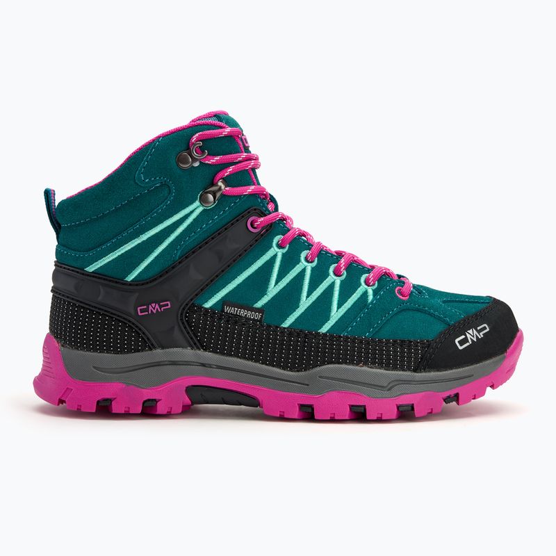 Buty trekkingowe juniorskie CMP Rigel Mid lake/pink fluo 2
