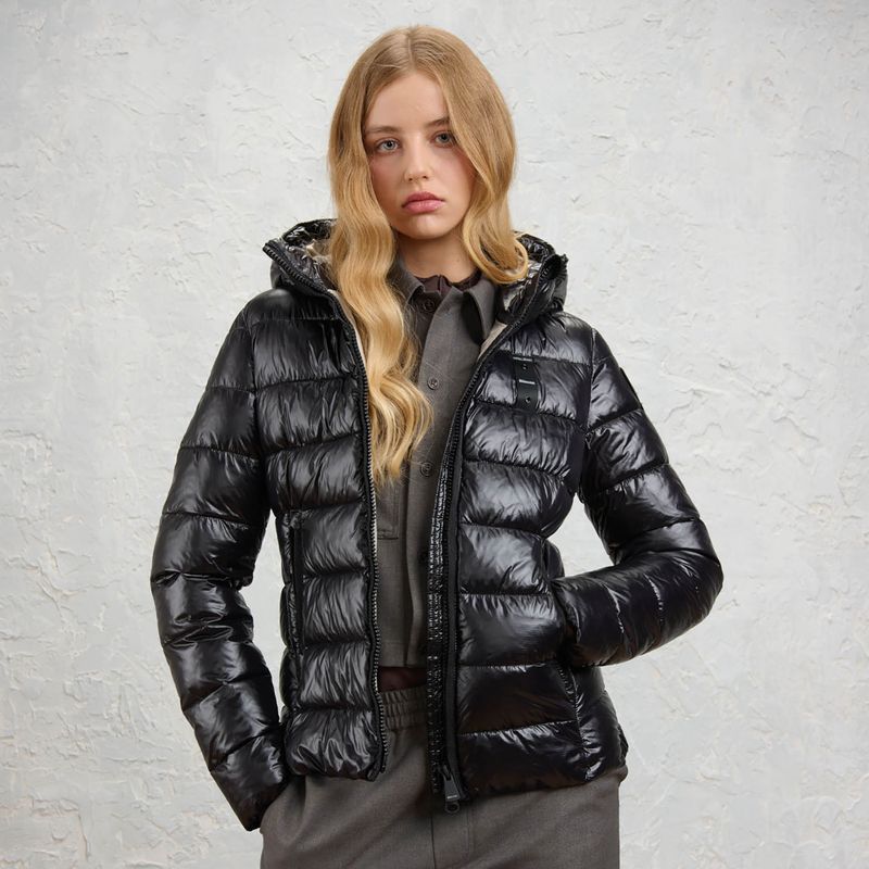 Kurtka damska Blauer USA Caroll black inside beige 9