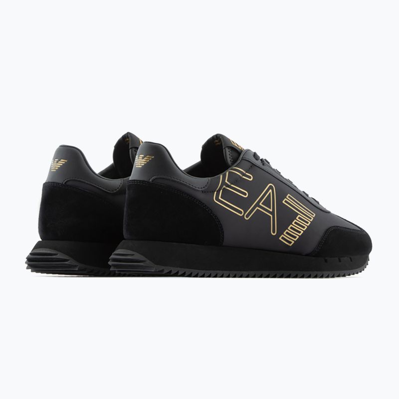 Buty EA7 Emporio Armani Black & White Vintage triple black/ gold 10