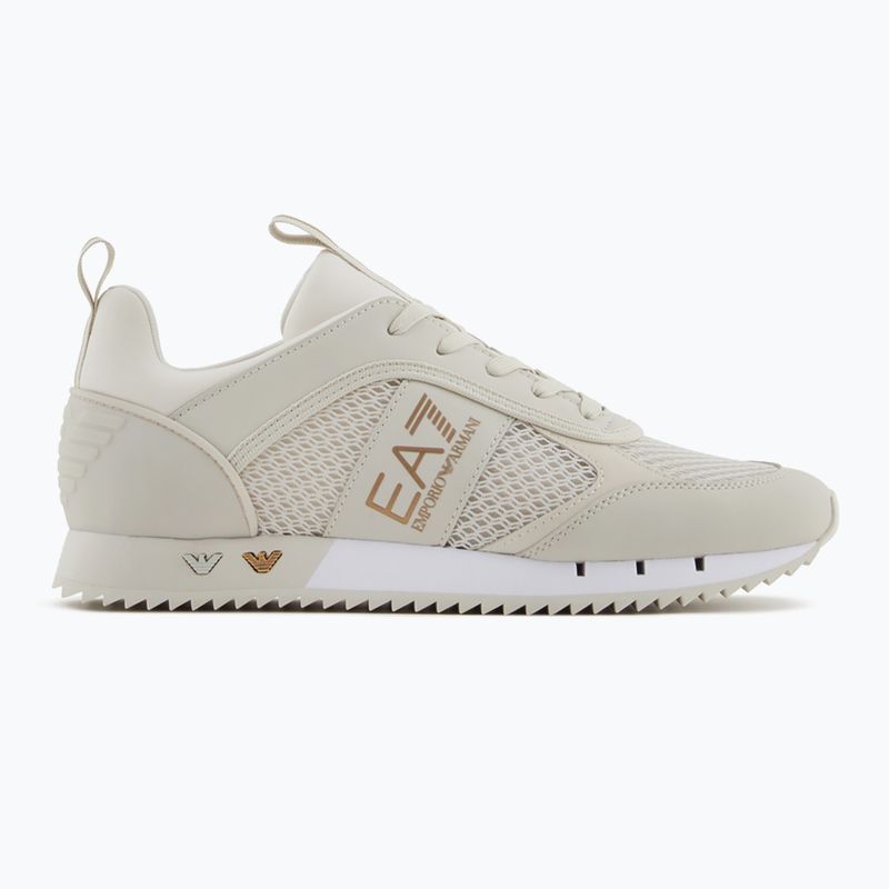 Buty EA7 Emporio Armani Black & White Laces silver birch/gold 8