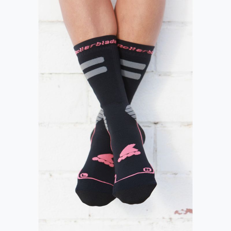 Skarpety Rollerblade High Performance black/coral 3