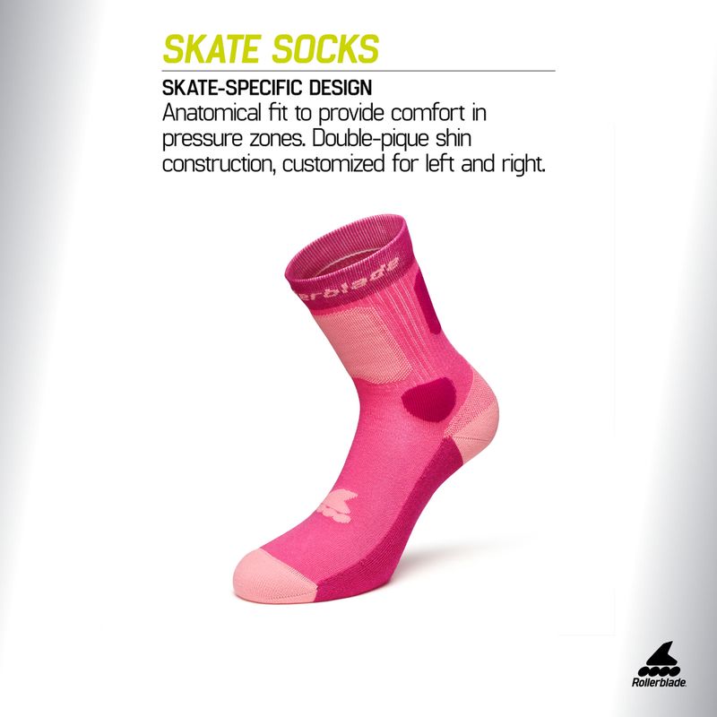 Skarpety Rollerblade Skate pink 2