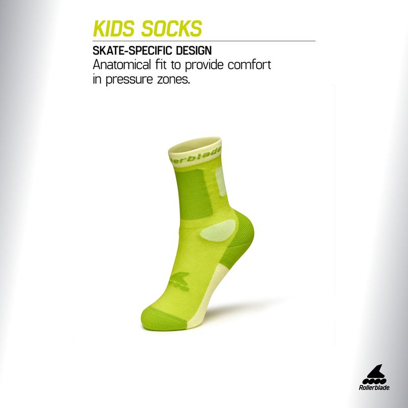 Skarpety dziecięce Rollerblade Kids green 2