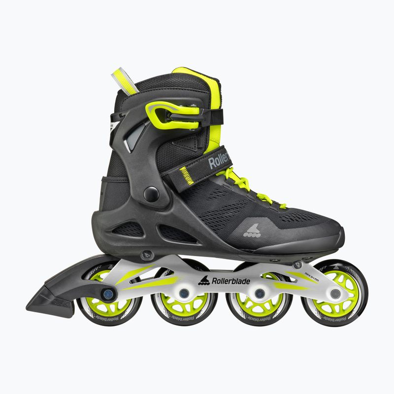 Rolki męskie Rollerblade Macroblade 80 black/lime 3