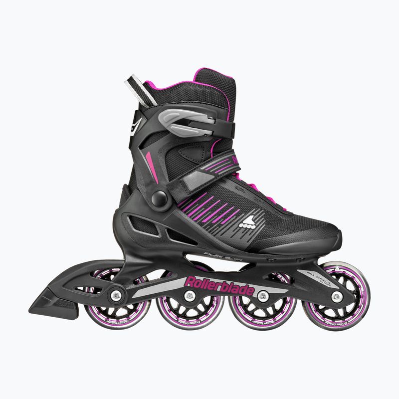Rolki damskie Rollerblade Zetrablade W black/cyclemen pink 2