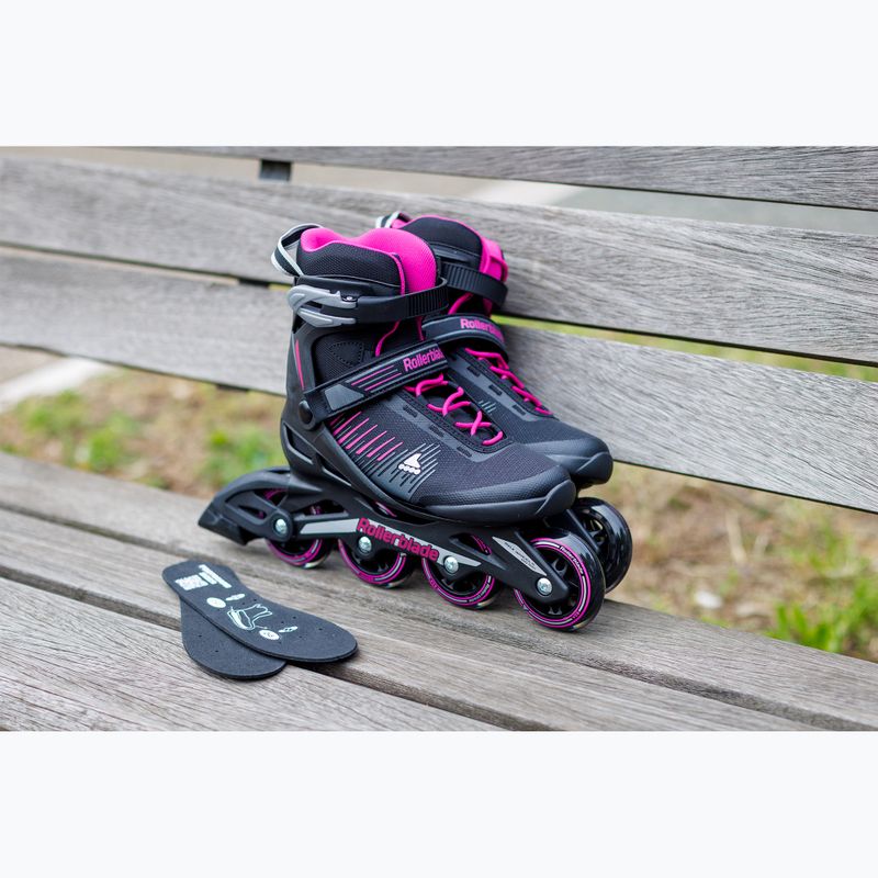 Rolki damskie Rollerblade Zetrablade W black/cyclemen pink 9