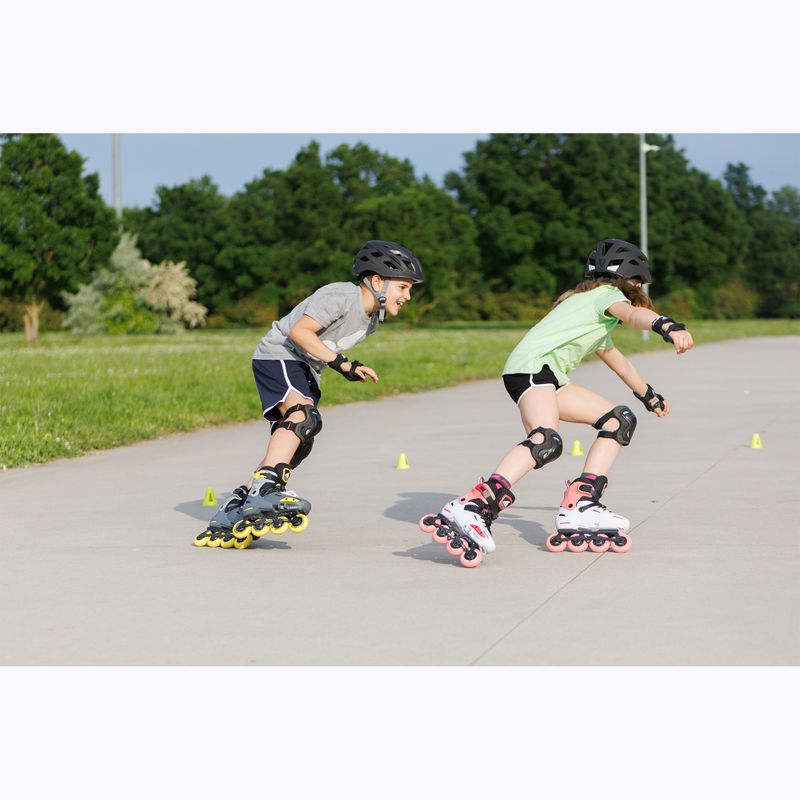 Rolki dziecięce Rollerblade Apex Jr charcoal/yellow 13