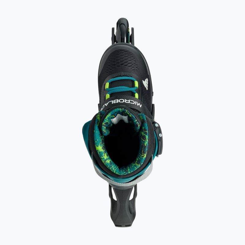 Rolki dziecięce Rollerblade Microblade XT Jr black/petrol green 7