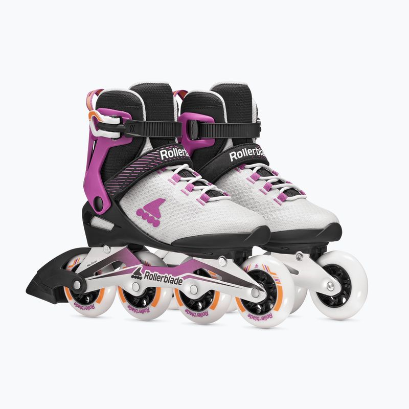 Rolki damskie Rollerblade Macroblade 84 W light grey/violet/orange 4