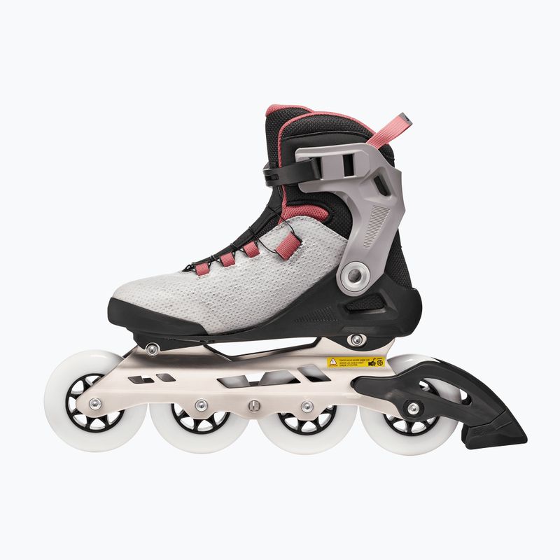 Rolki damskie Rollerblade Macroblade 90 Boa W grey/amethyst rose 3