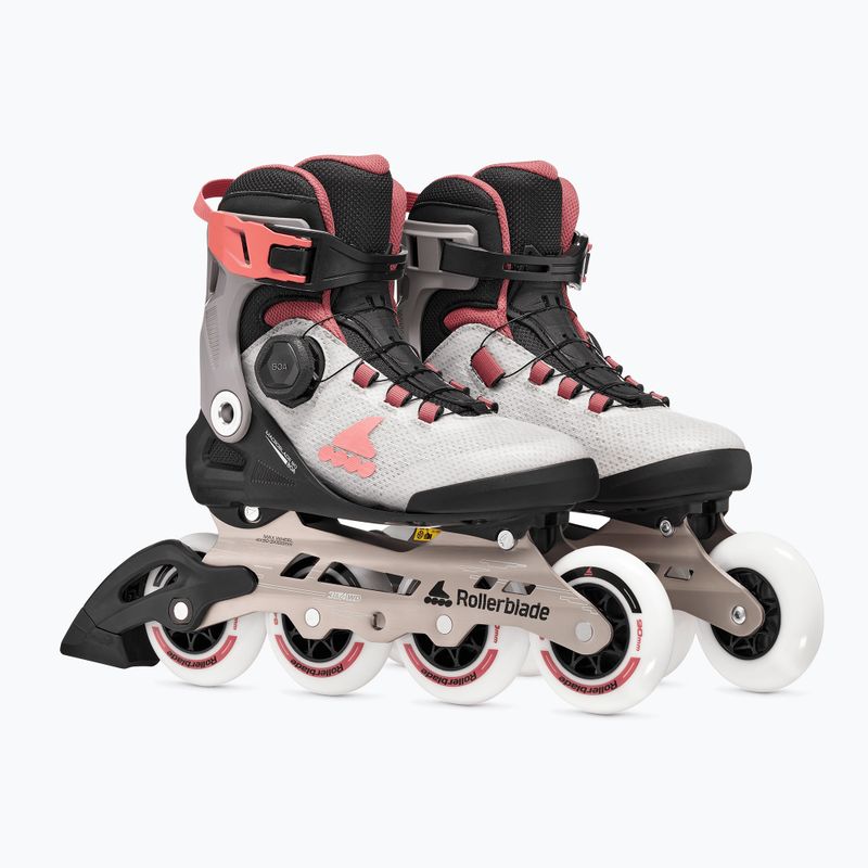 Rolki damskie Rollerblade Macroblade 90 Boa W grey/amethyst rose 4