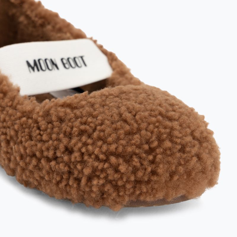 Baleriny damskie Moon Boot Shearling Ballerina cognac 7