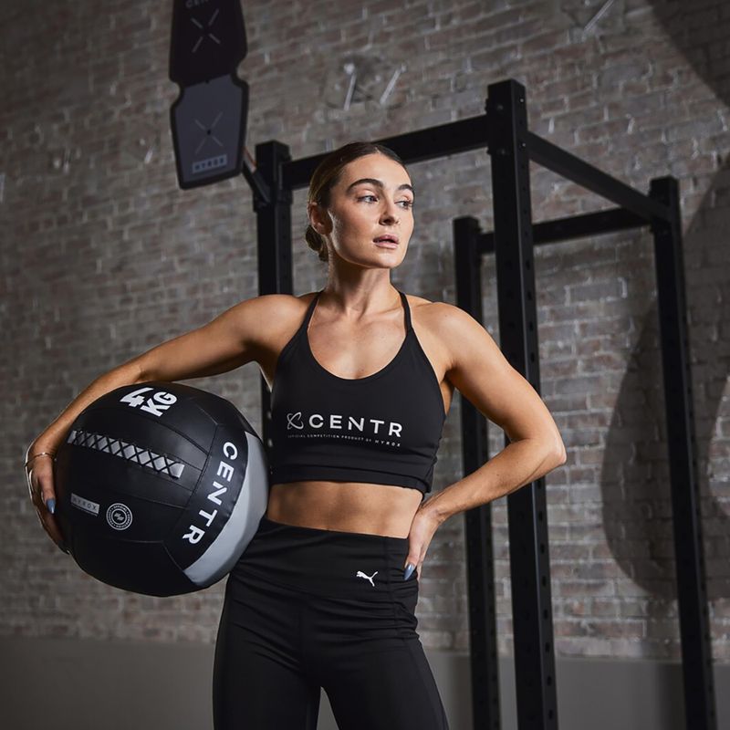 Piłka lekarska CENTR Competition Wall Ball Centr x Hyrox 4 kg black 6